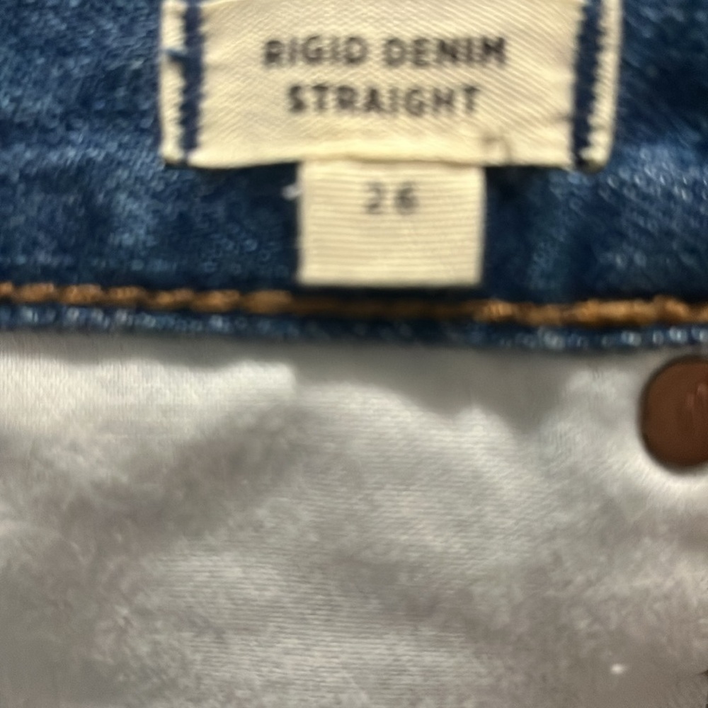 Madewell Rigid Denim Straight Mini Skirt in Haydel Tie-Waist Edition 26 new - Picture 10 of 10